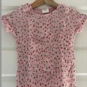 Pink Zara Top with flowers